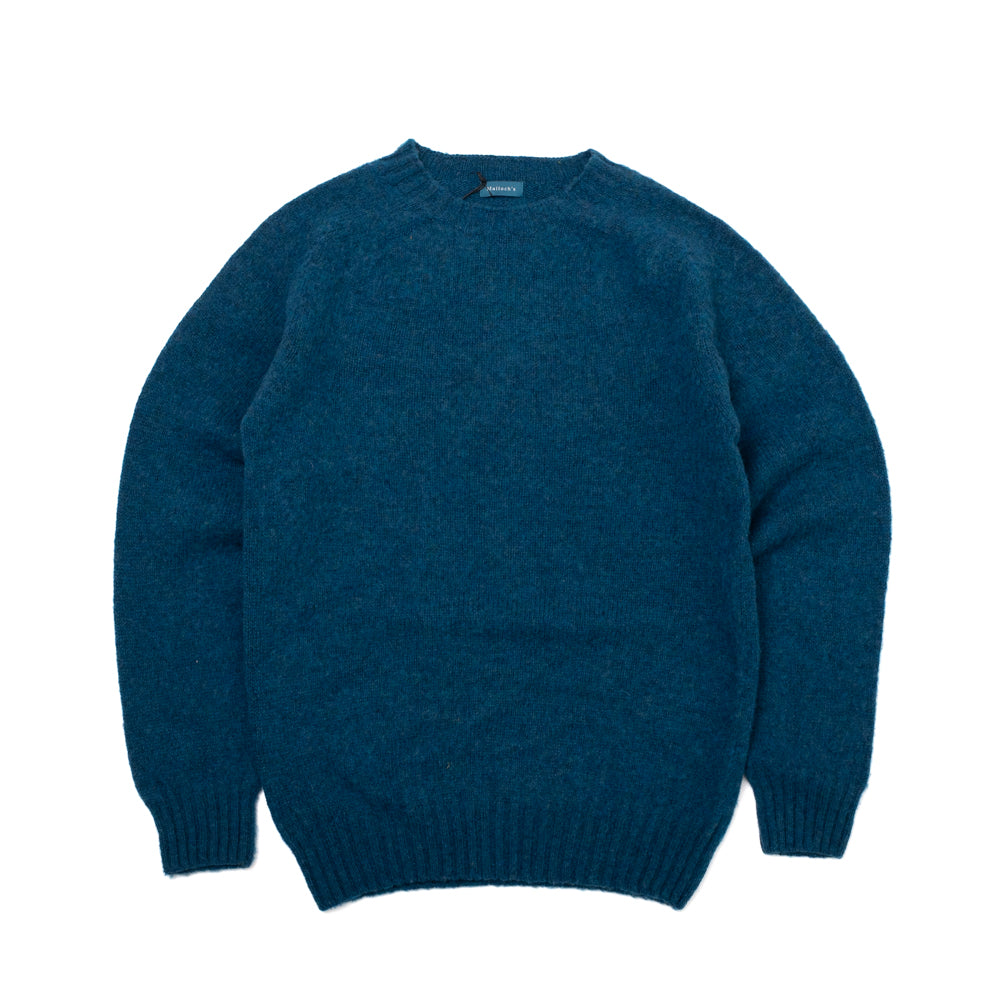 Kelso Brushed Shetland Jumper - Atlantic Spray - Small
