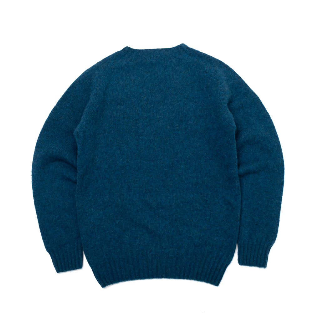 Kelso Brushed Shetland Jumper - Atlantic Spray - Small