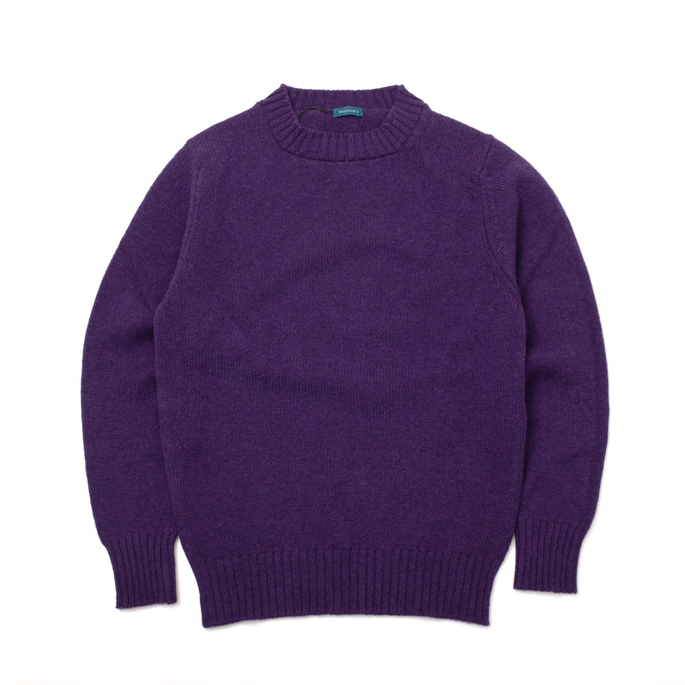 Dean Crew Neck - Aubergine - Small
