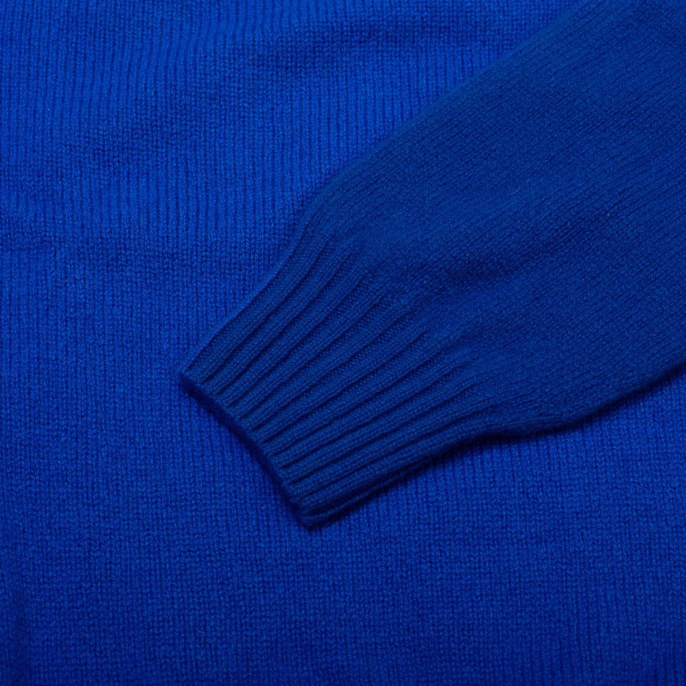 Preston Superfine Lambswool Crew Neck - Klein Blue - Small