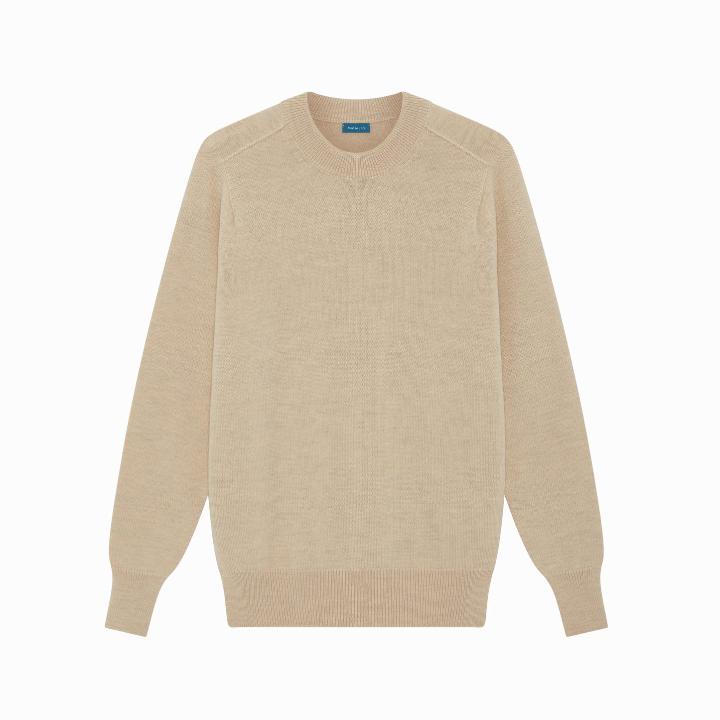 Natural Easton Merino Crew Neck Sweater