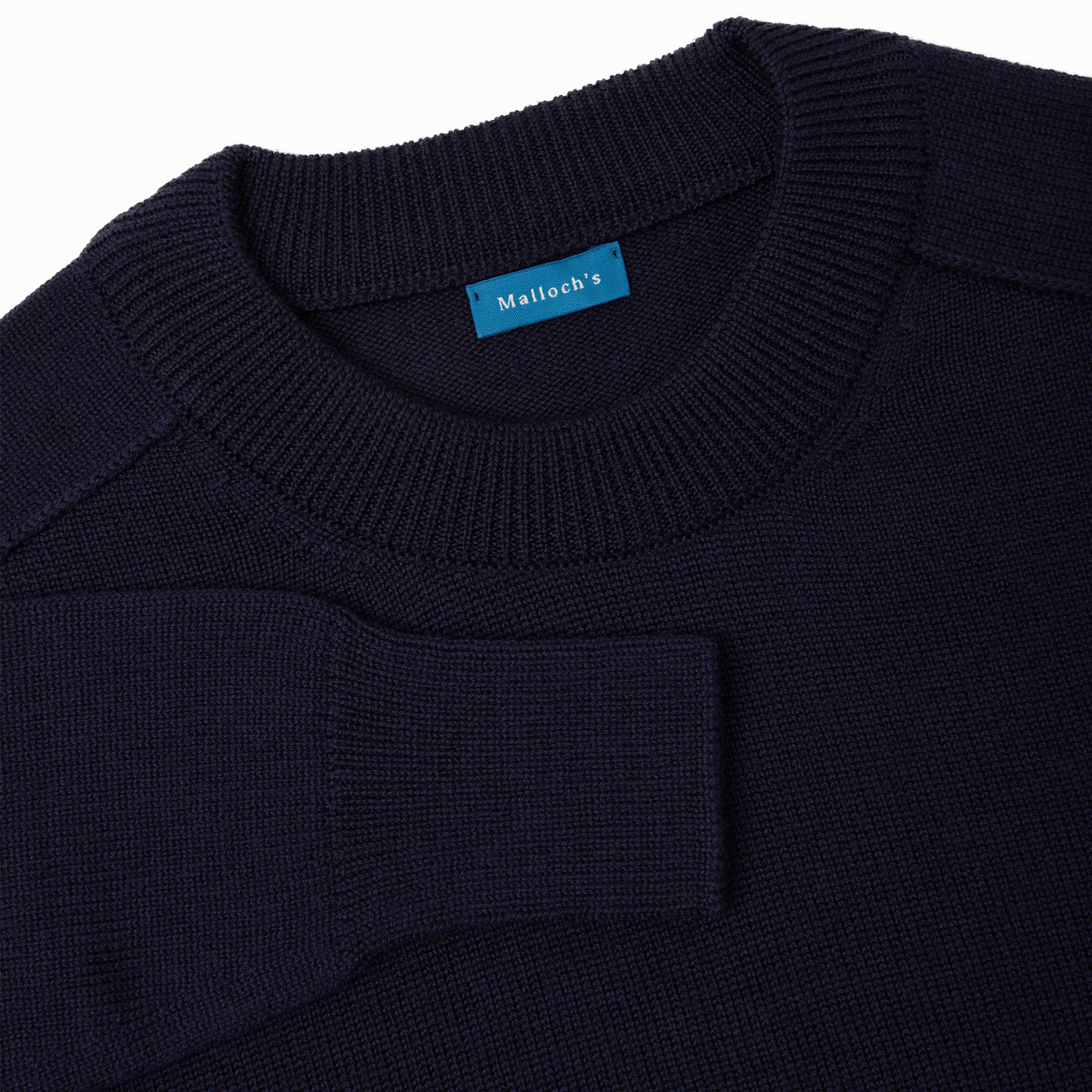 Navy Easton Merino Crew Neck Sweater