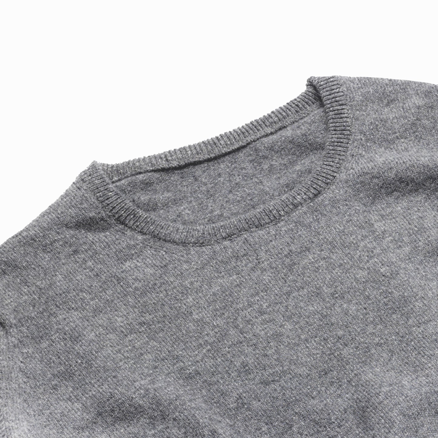Grey Steadman Fine Lambswool Crew Neck