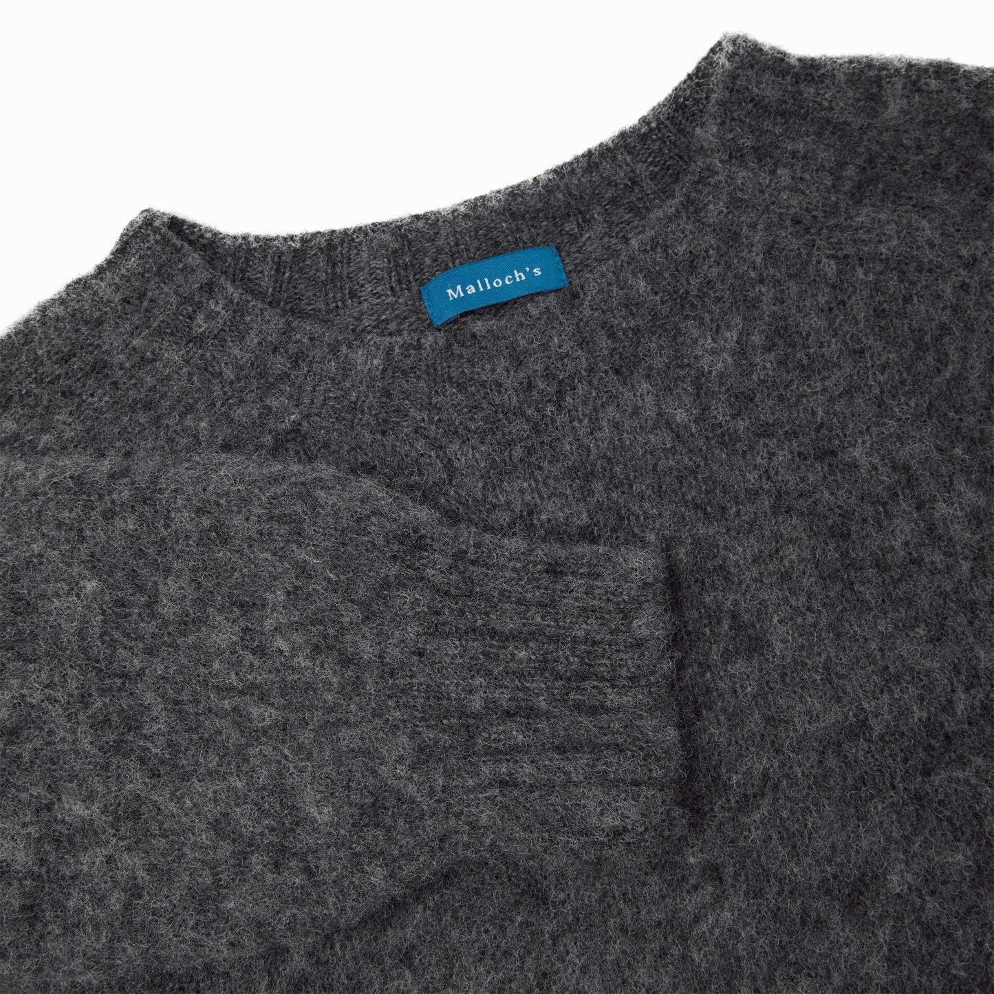 Grey Kelso Brushed Shetland Jumper