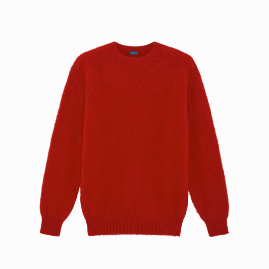 Red Kelso Brushed Shetland Jumper