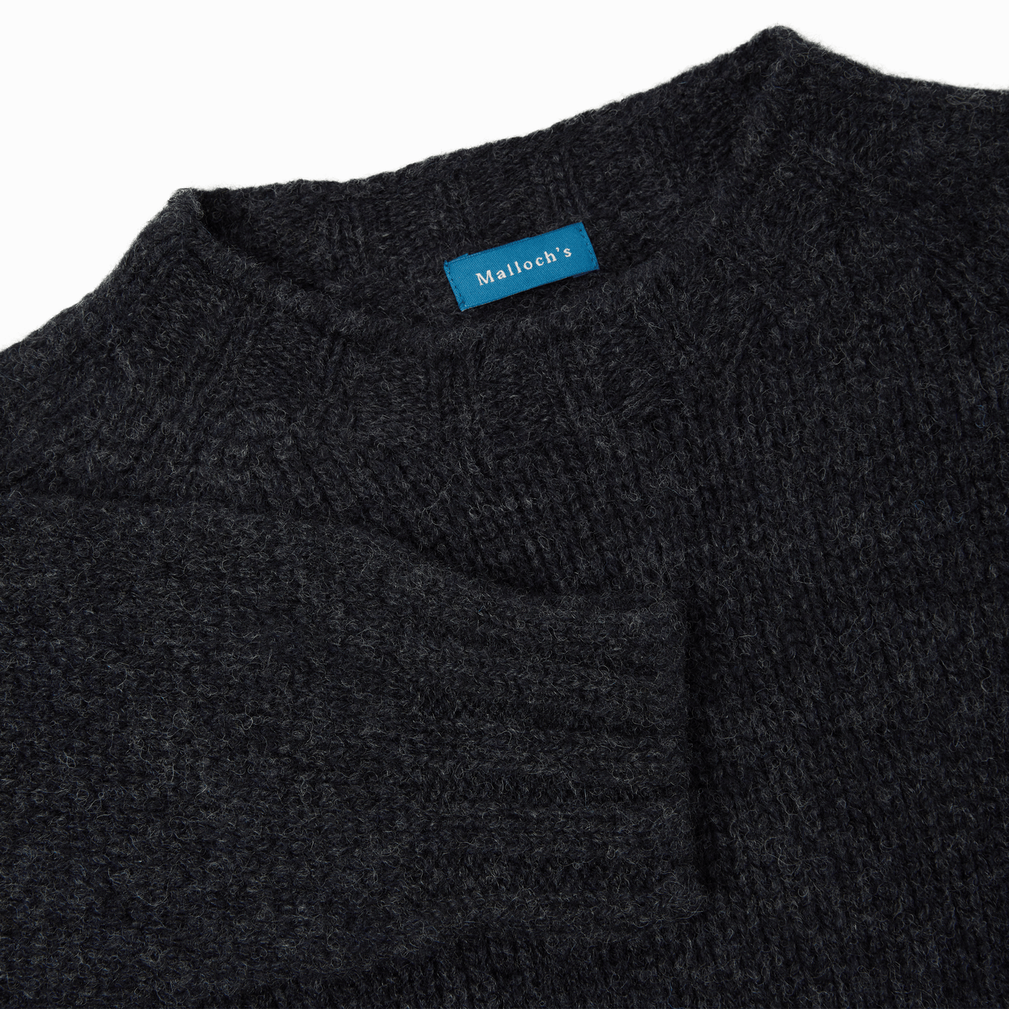Charcoal Kenmore Chunky Shetland Jumper