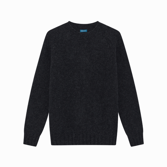 Charcoal Kenmore Chunky Shetland Jumper