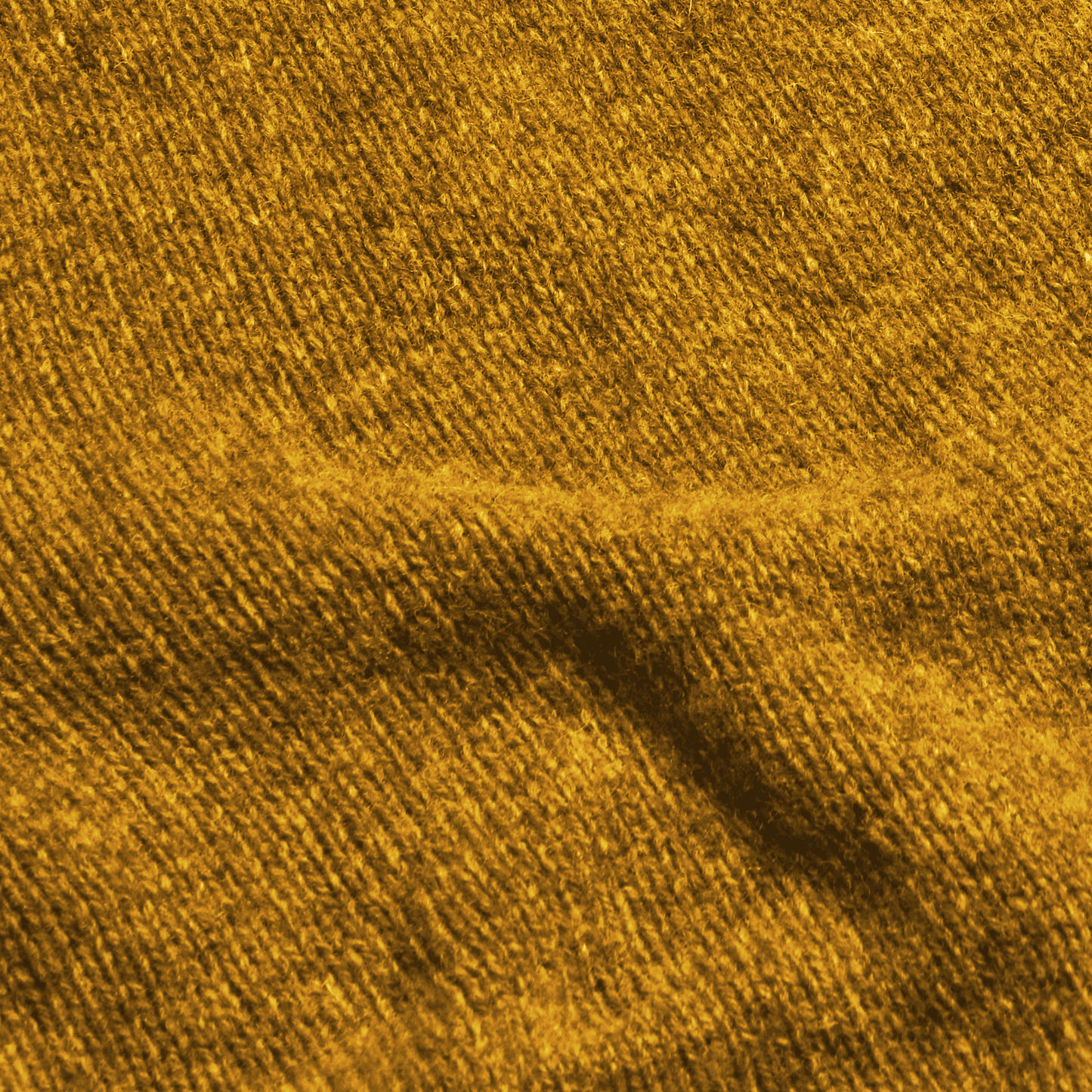 Mustard Wreay Shetland Wool Crew Neck