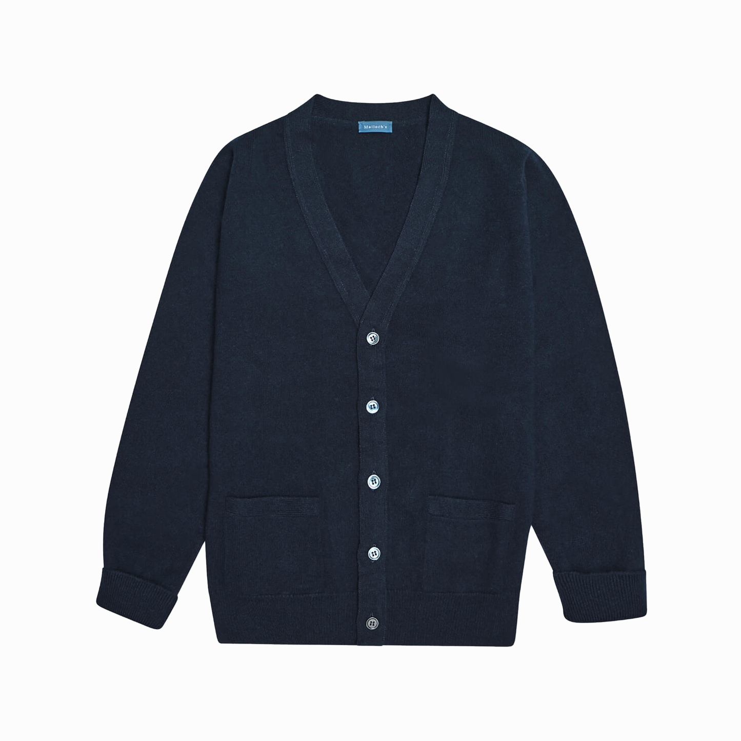 Navy Stewart Fine Lambswool Cardigan