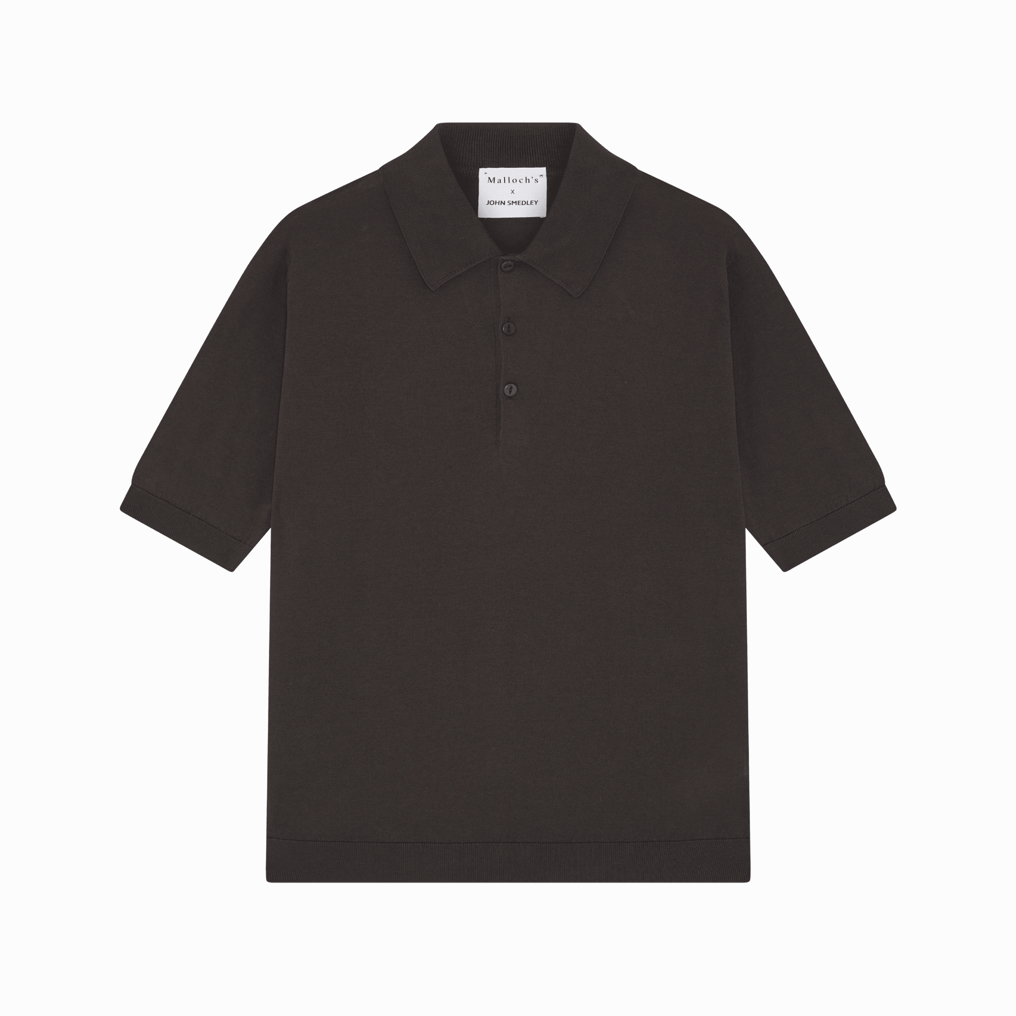 Malloch's x John Smedley Brown Cromford Polo Shirt