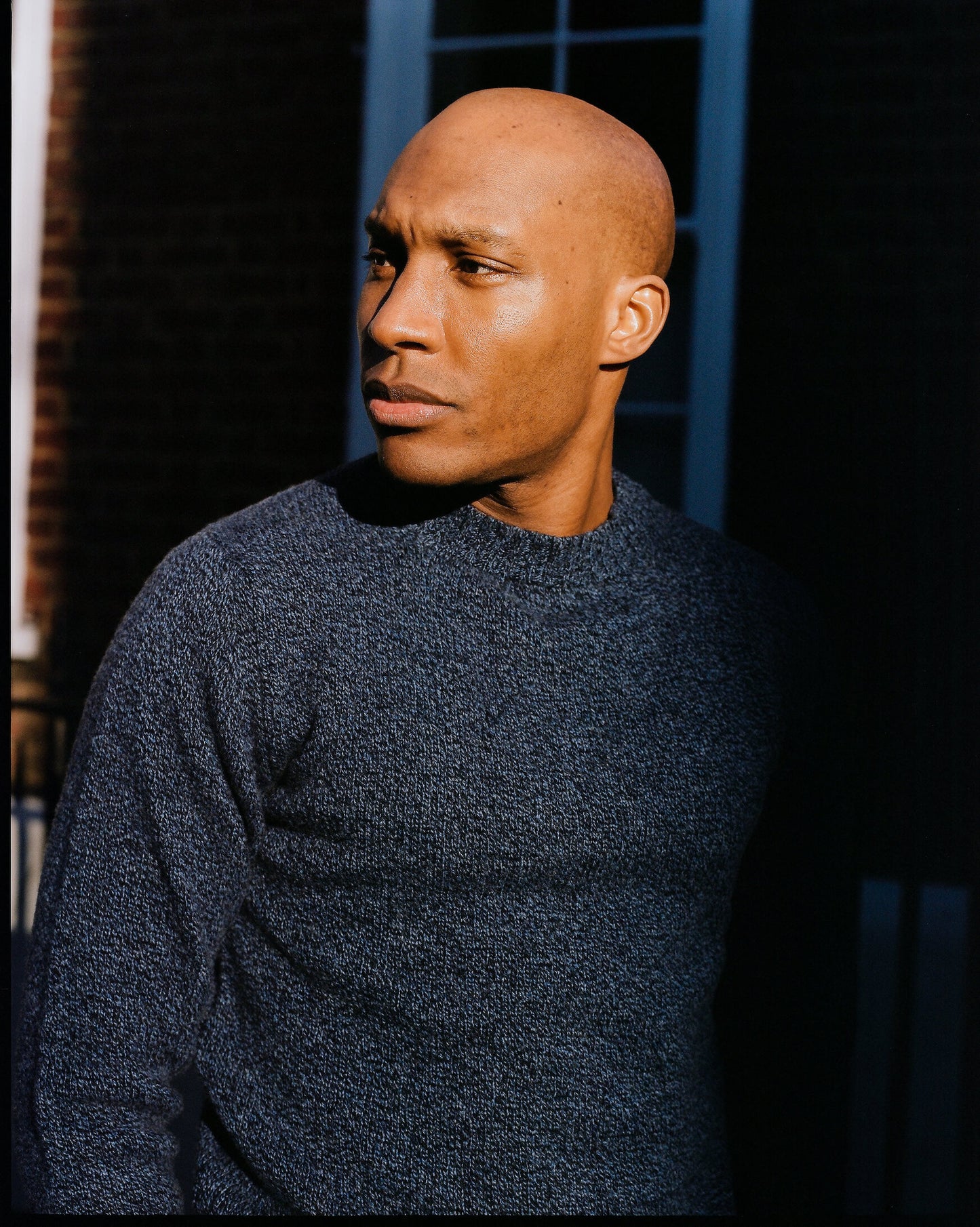 Denim Dean Lambswool Crew Neck Jumper