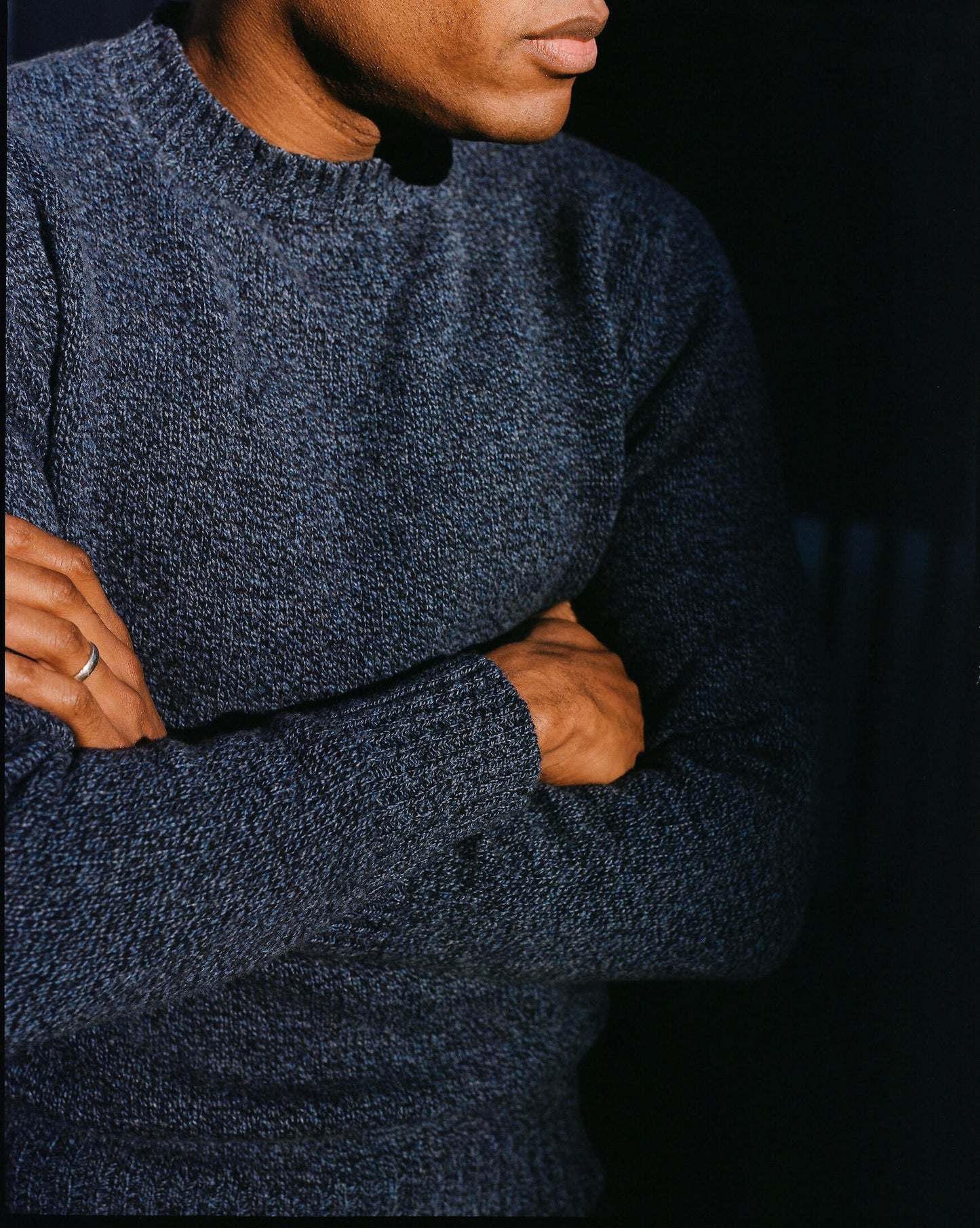 Denim Dean Lambswool Crew Neck Jumper