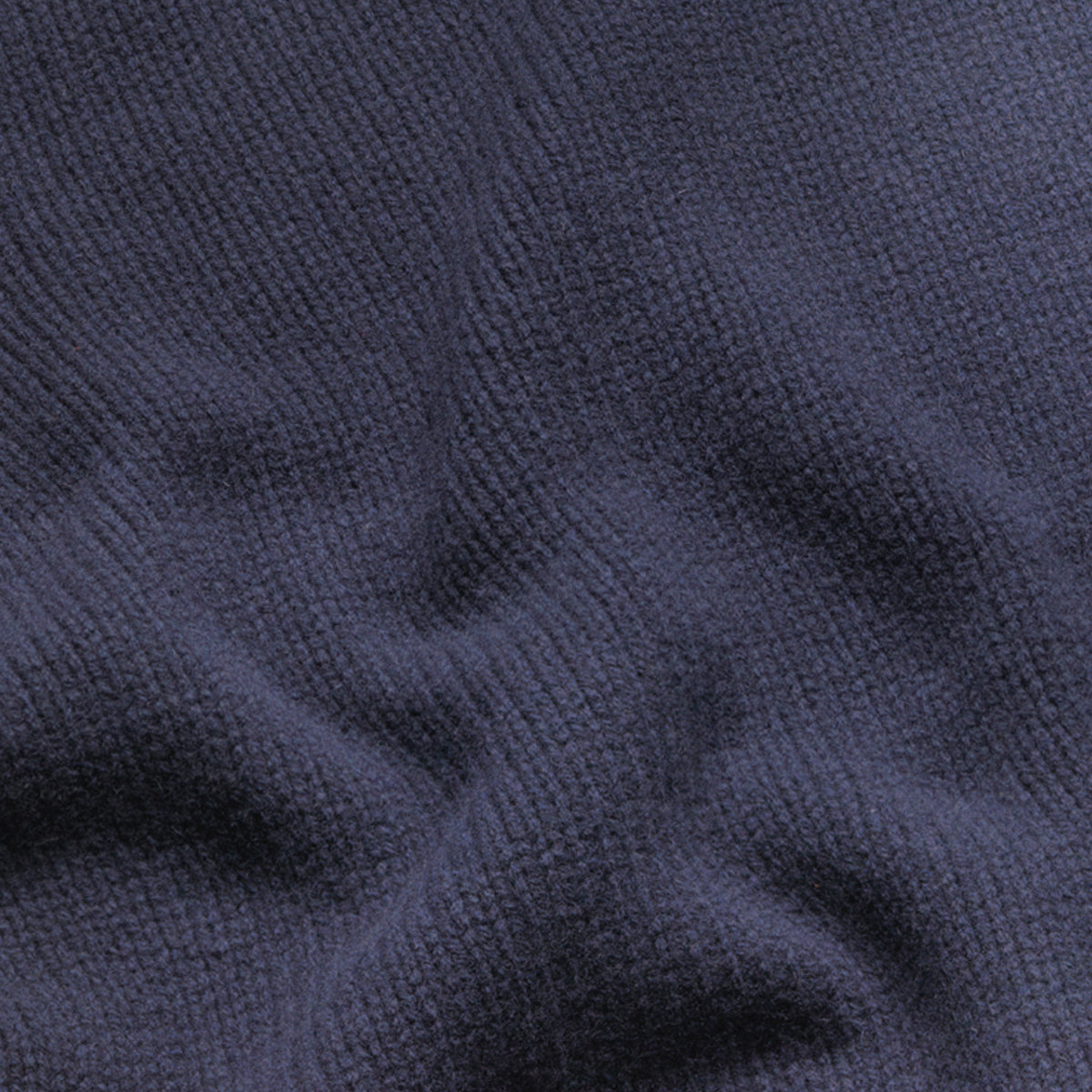 Navy Newman Lambswool Roll Neck Jumper