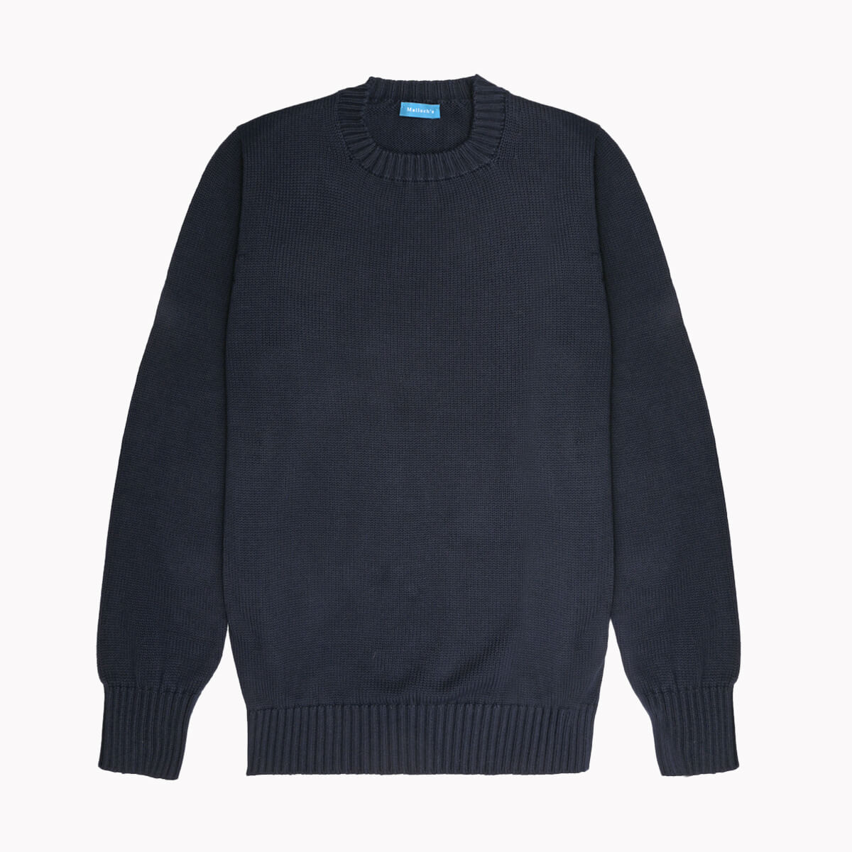 Navy Gullane Cotton Crew Neck