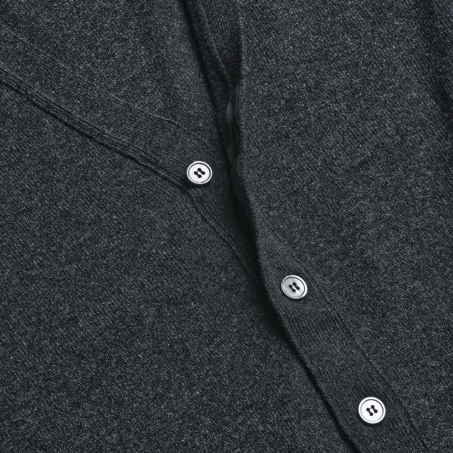 Charcoal Stewart Fine Lambswool Cardigan - Malloch's