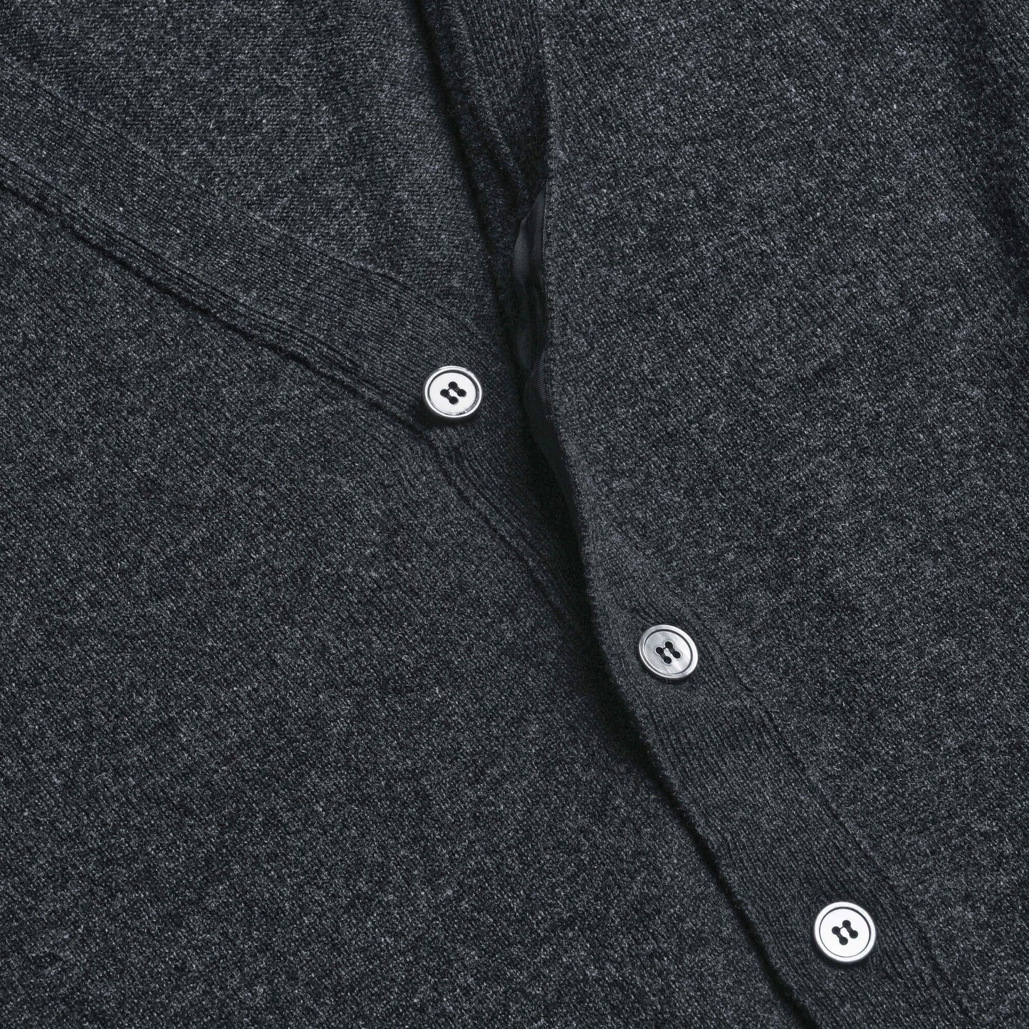 Charcoal Stewart Fine Lambswool Cardigan