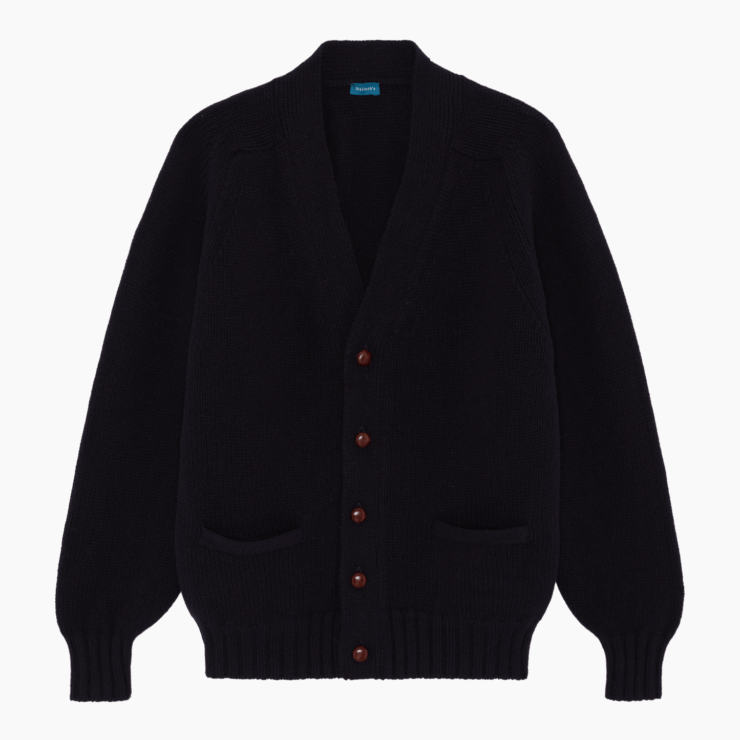 Navy Grant Chunky Knit Cardigan