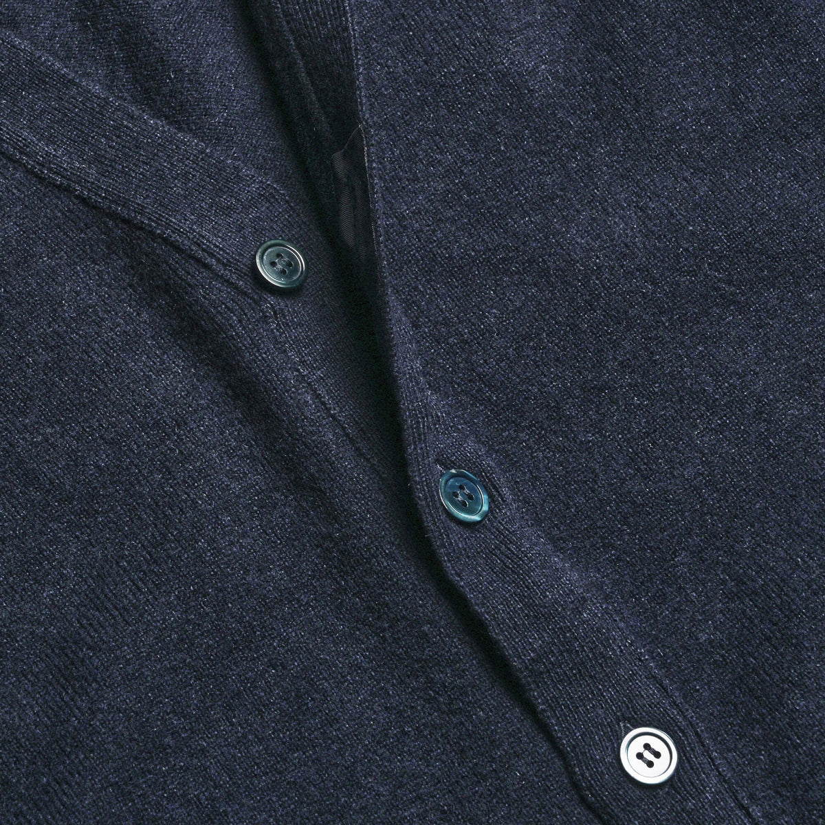 Navy Stewart Fine Lambswool Cardigan | Perennial Knitwear - Malloch's