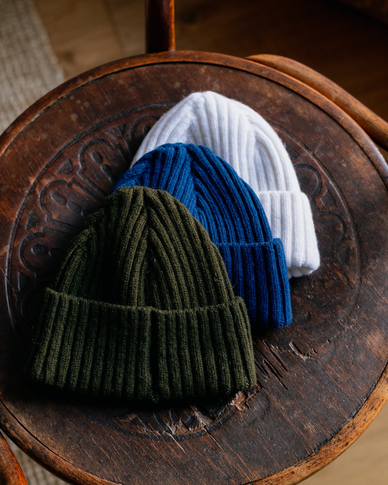 Wilton luxury chunky lambswool hats