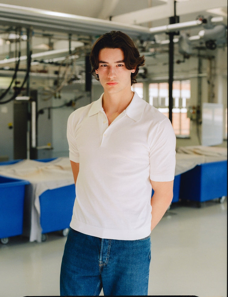 Malloch's x John Smedley Cromford Cotton Polo Shirt | Malloch's Premium Knitwear - Malloch's