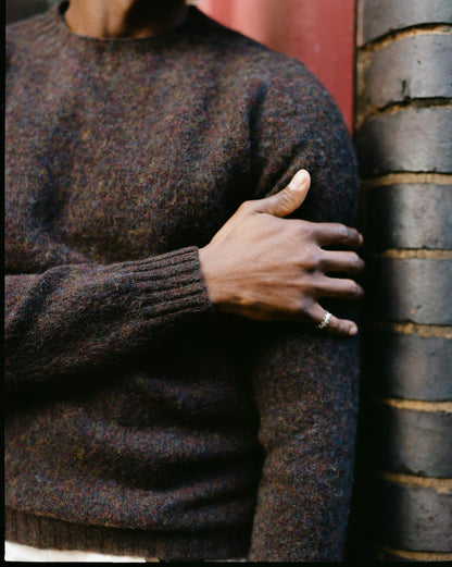 Midnight Kelso Brushed Shetland Jumper