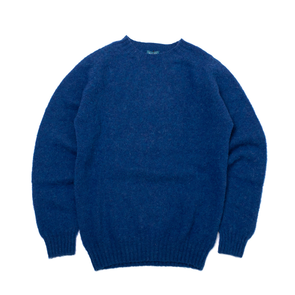 Kelso Brushed Shetland Jumper - Ocean Force - Small