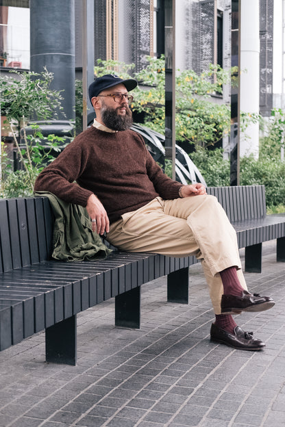 Brown Kelso "Shaggy Dog" Brushed Shetland Jumper