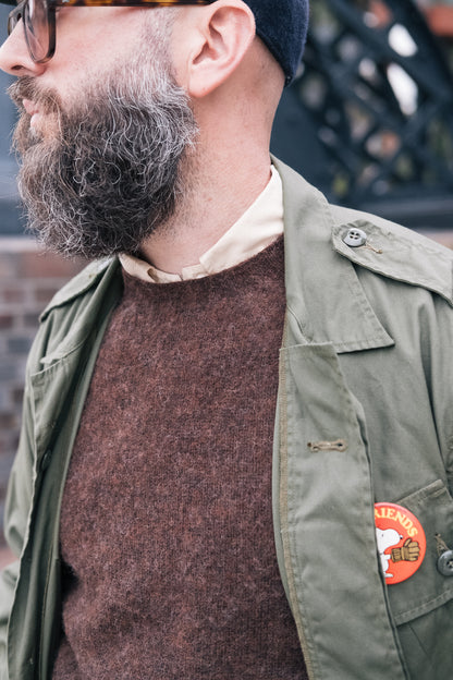 Brown Kelso "Shaggy Dog" Brushed Shetland Jumper