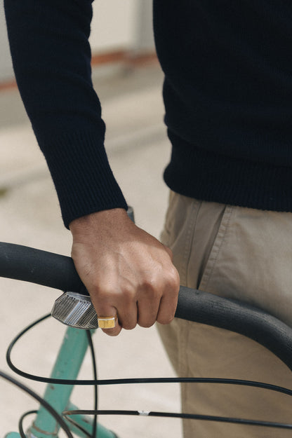 Navy Easton Merino Crew Neck Sweater
