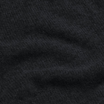 Black Dean Lambswool Crew Neck Jumper - Malloch's