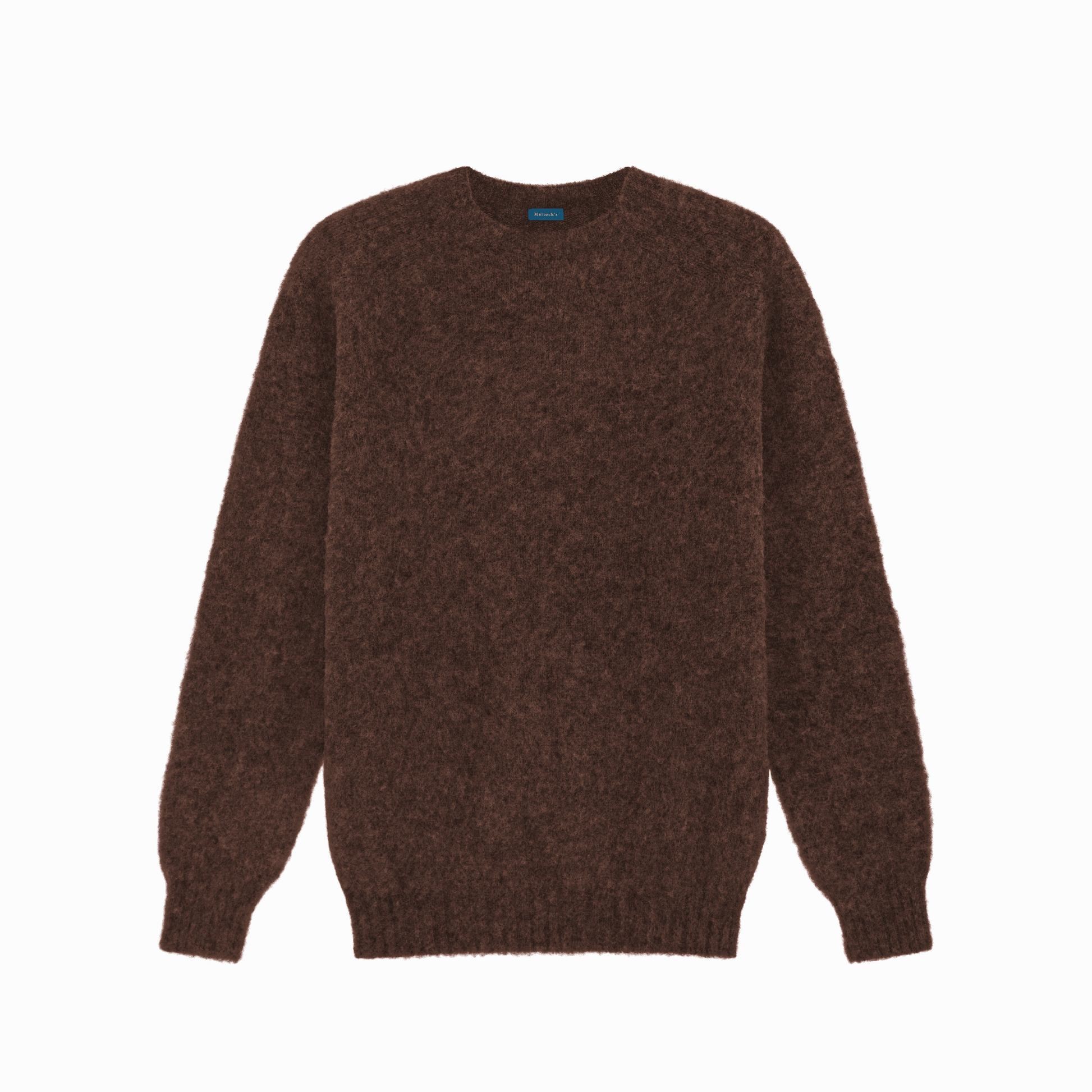 Brown Kelso "Shaggy Dog" Brushed Shetland Jumper - Malloch's