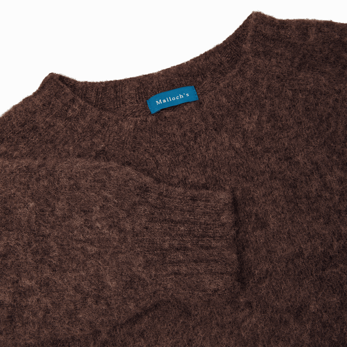Brown Kelso "Shaggy Dog" Brushed Shetland Jumper - Malloch's
