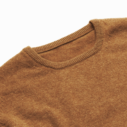 Camel Steadman Fine Lambswool Crew Neck - Malloch's