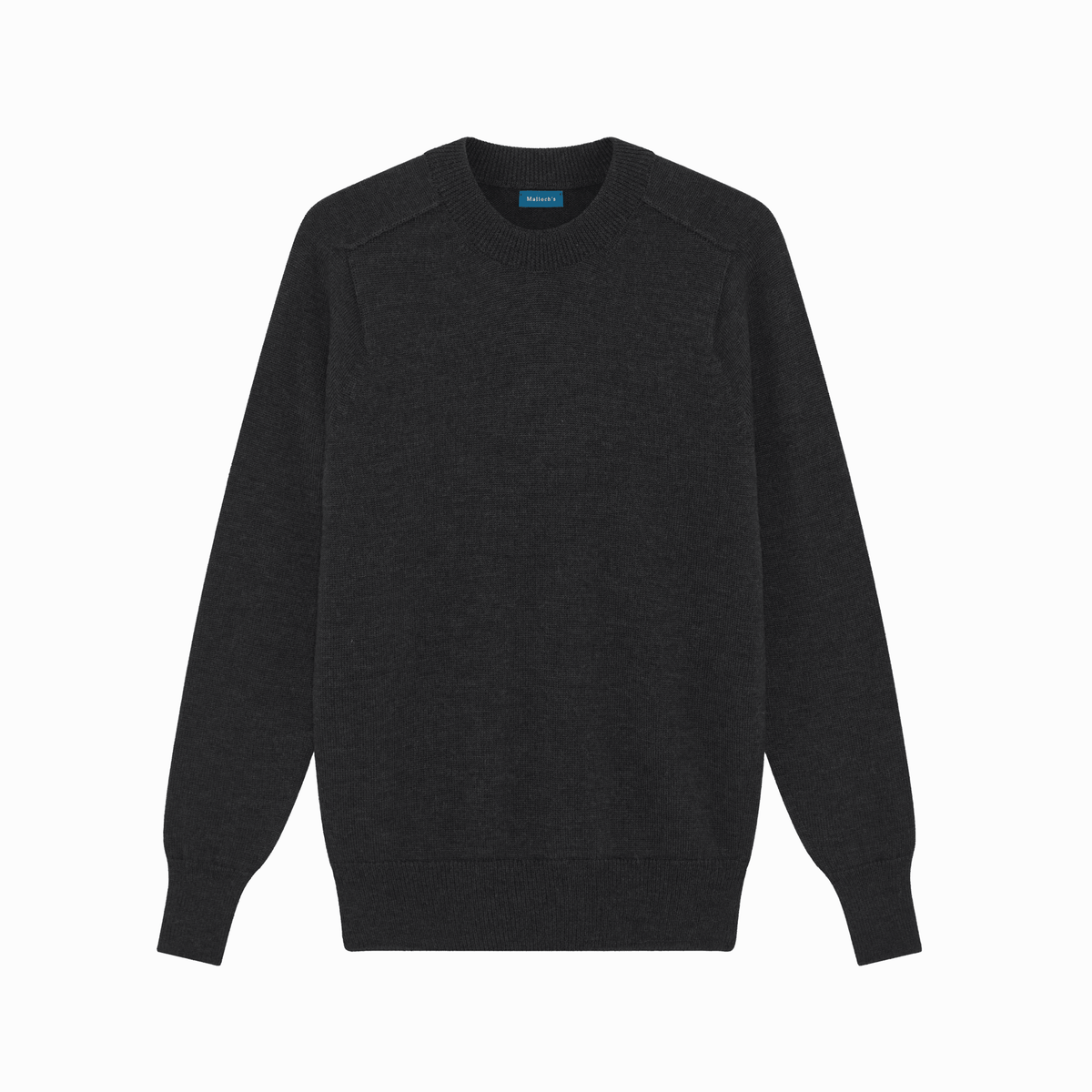Charcoal Easton Merino Crew Neck Sweater - Malloch's