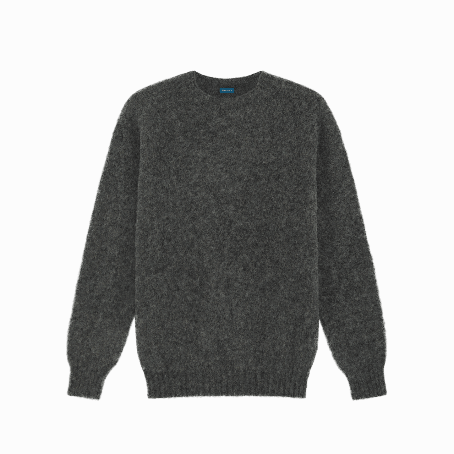 Grey Kelso Brushed Shetland Jumper | Malloch's Premium Shetland Knitwear - Malloch's Jumper