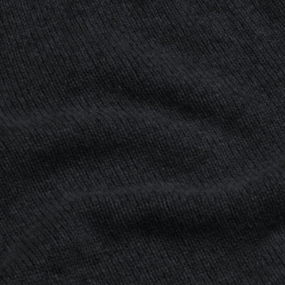 Black Dean Lambswool Crew Neck Jumper