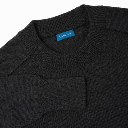 Charcoal Easton Merino Crew Neck Sweater