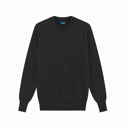 Charcoal Easton Merino Crew Neck Sweater