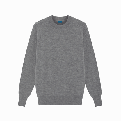 Flannel Grey Easton Merino Crew Neck Sweater
