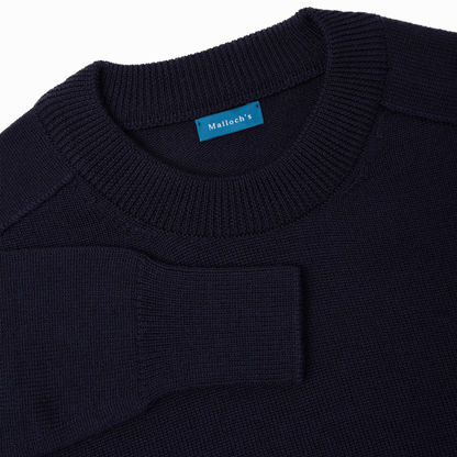 Navy Easton Merino Crew Neck Sweater
