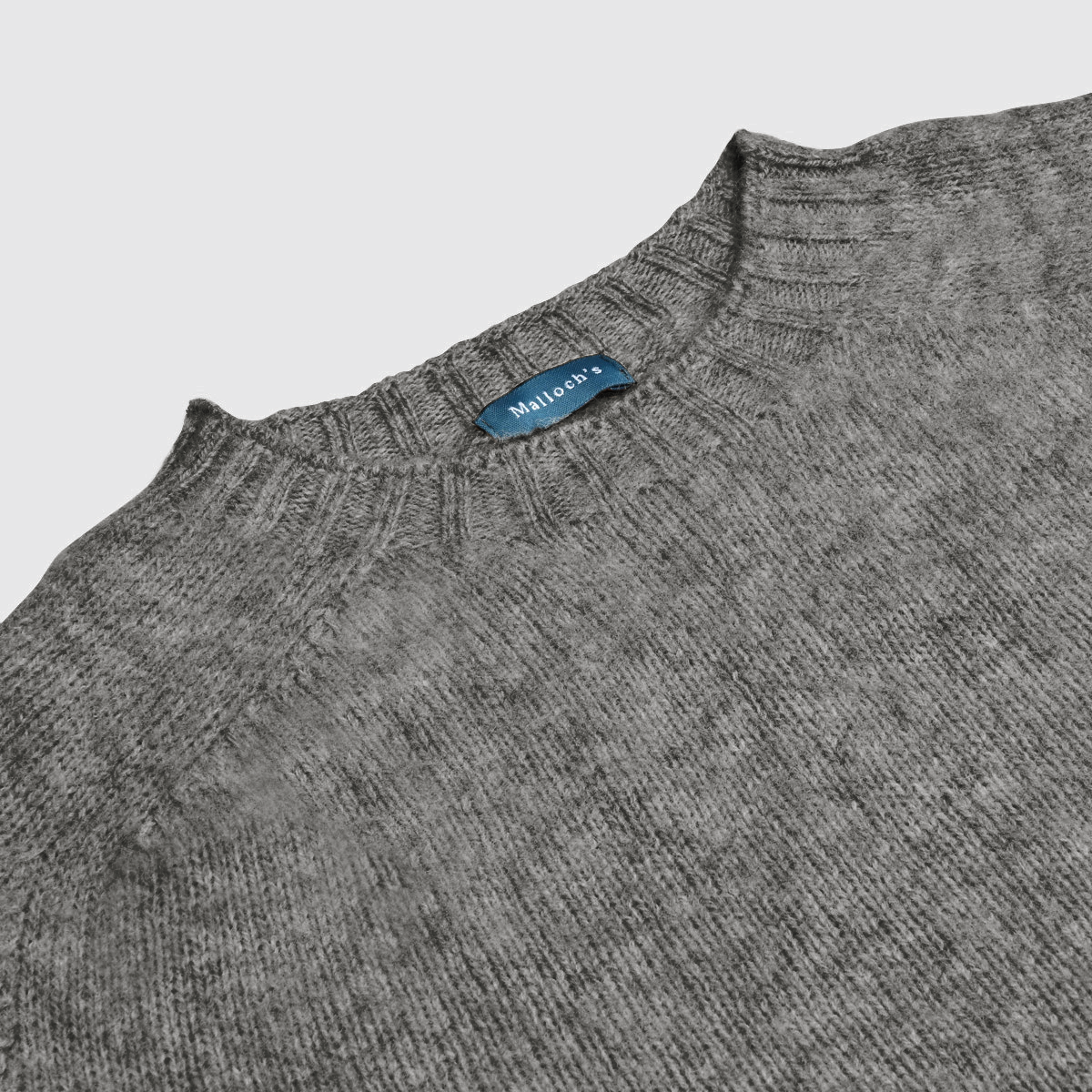 Grey Kelso Brushed Shetland Jumper