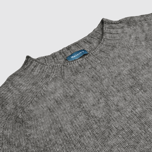 Grey Kelso Brushed Shetland Jumper