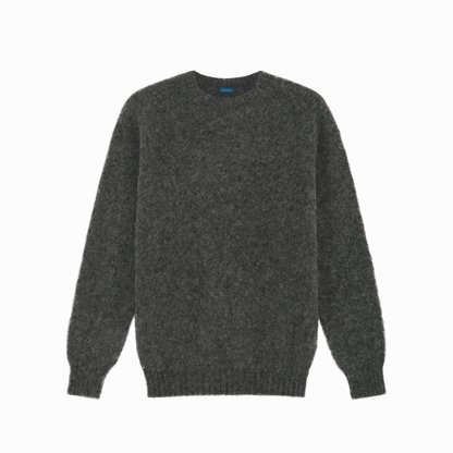 Grey Kelso Brushed Shetland Jumper