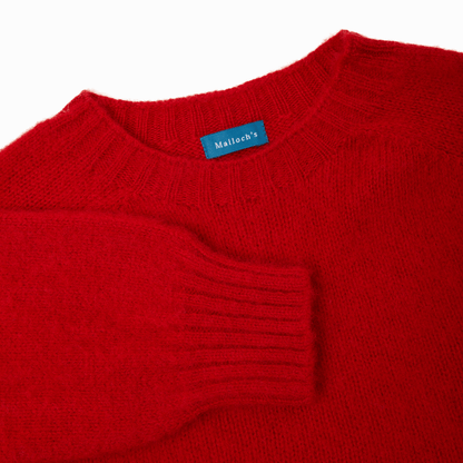 Red Kelso Brushed Shetland Jumper