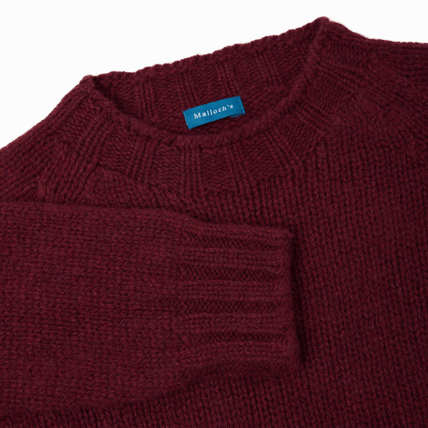 Bordeaux Mix Kenmore Chunky Shetland Jumper