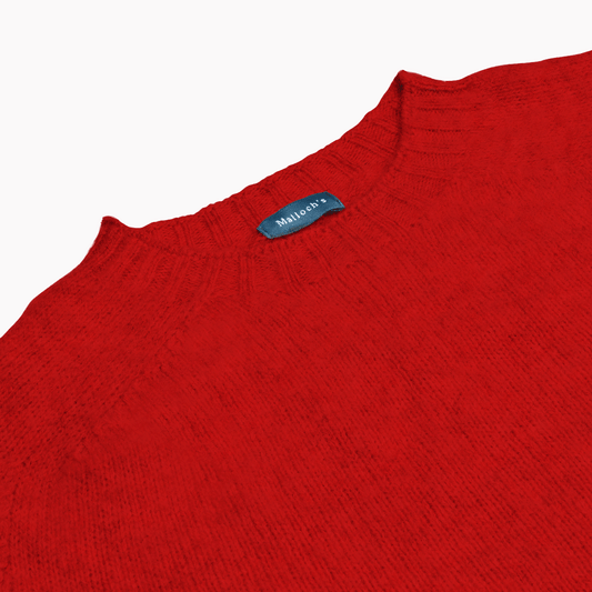 Red Kelso Brushed Shetland Jumper