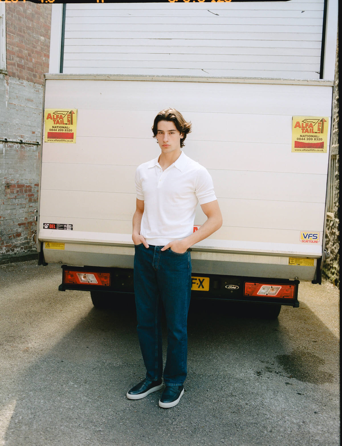 Malloch's x John Smedley White Cromford Sea Island Cotton Polo Shirt - Malloch's