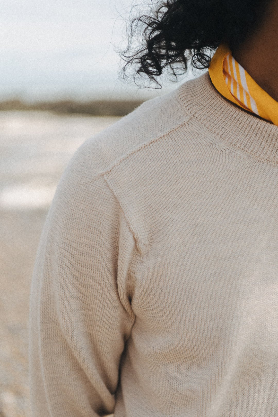 Natural Easton Merino Crew Neck Sweater - Malloch's