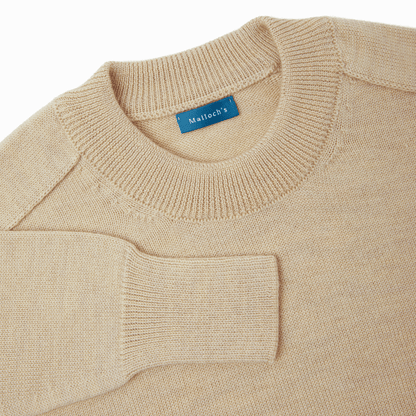 Natural Easton Merino Crew Neck Sweater - Malloch's