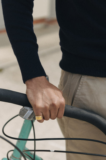 Navy Easton Merino Crew Neck Sweater - Malloch's